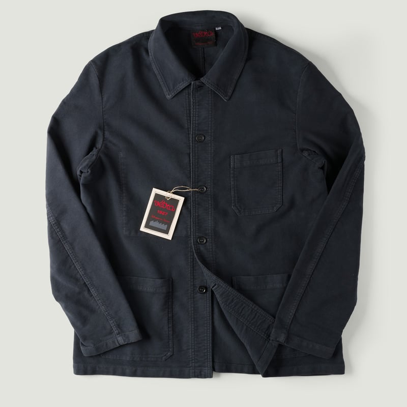 Image-Flâneurs_VETRA / Graphite Suedine Moleskin Weaved Jacket_Vignette