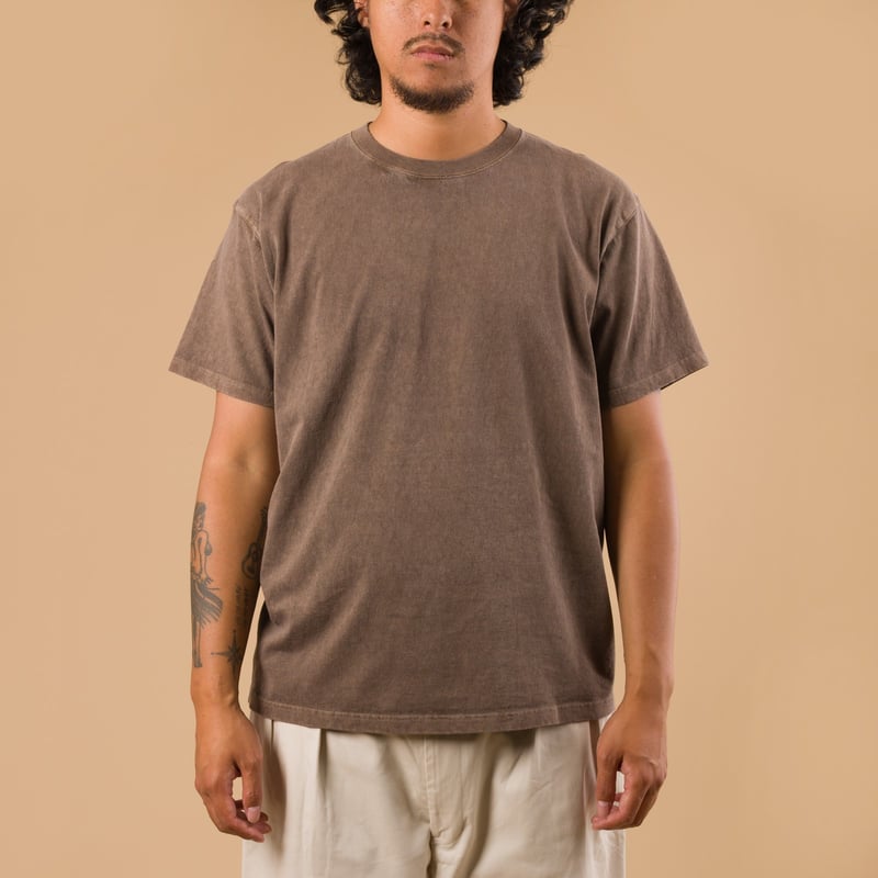 Short Sleeve Crew T-Shirt P-Brown
