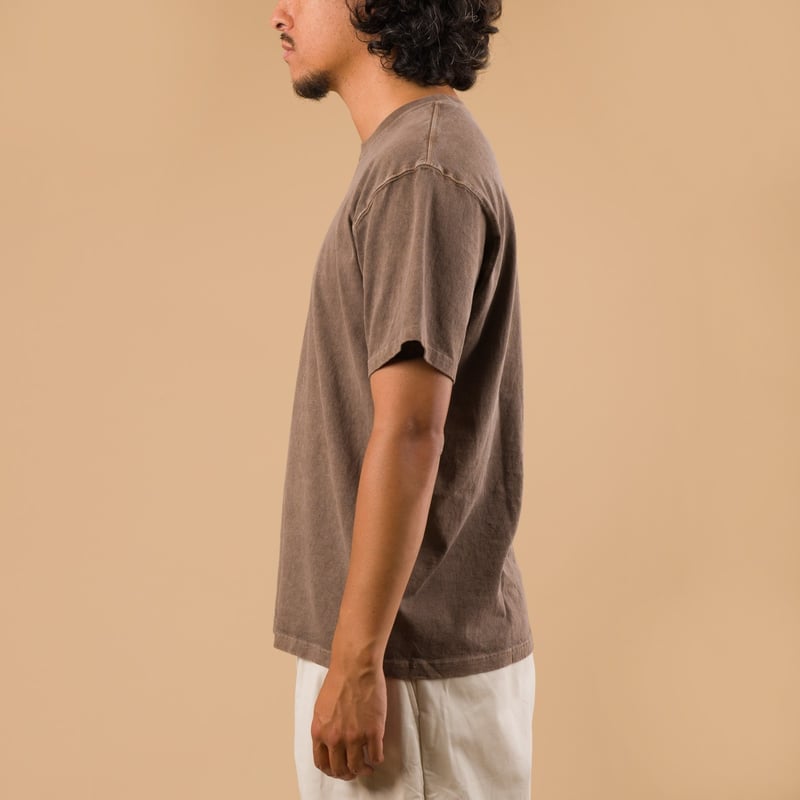 Short Sleeve Crew T-Shirt P-Brown