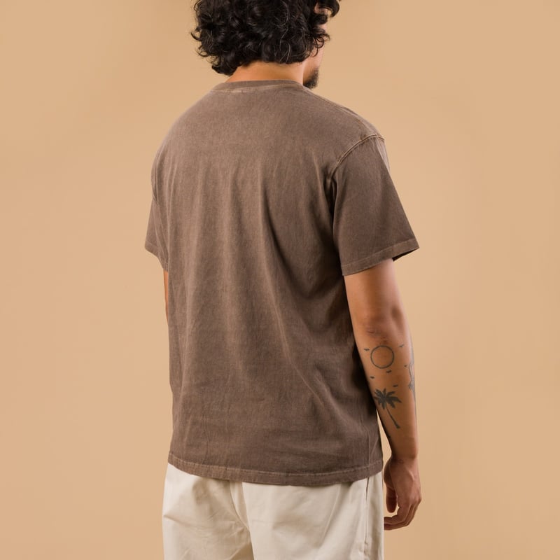 Short Sleeve Crew T-Shirt P-Brown