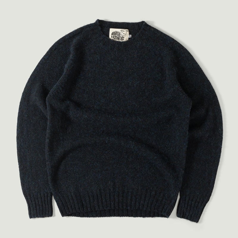 HARLEY OF SCOTLAND X FLANEURS / Shaggy Crew Neck Ocean