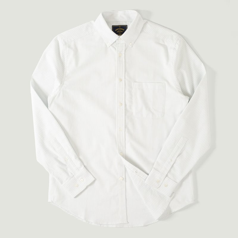 Brushed Oxford Stripe Light Blue