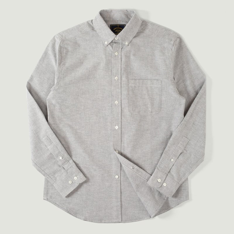 vignette flaneurs chemise PORTUGUESE FLANNEL Brushed Oxford Blue