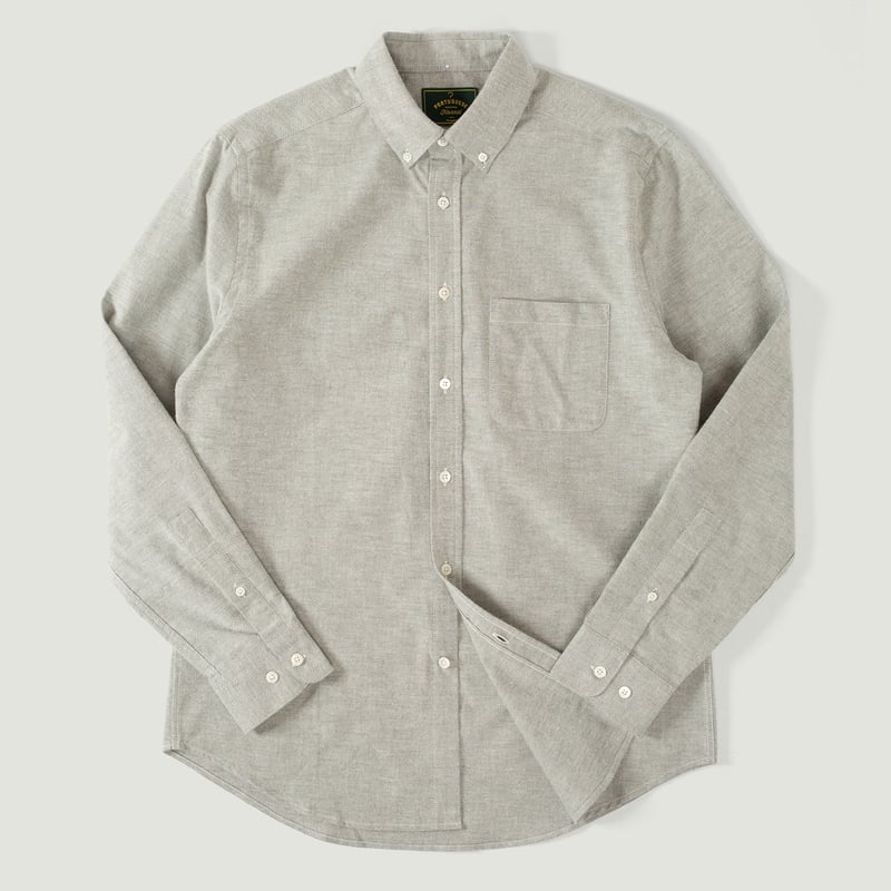 vignette flaneurs chemise PORTUGUESE FLANNEL Brushed Oxford Moss Green