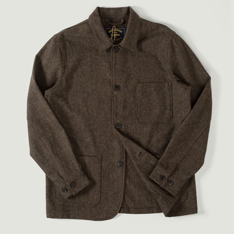 Labura Herringbone Wool Brown