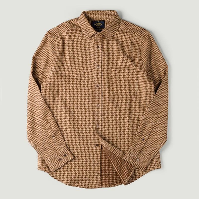 image Vignette flâneurs PORTUGUESE FLANNEL Abstract Shirt Brown