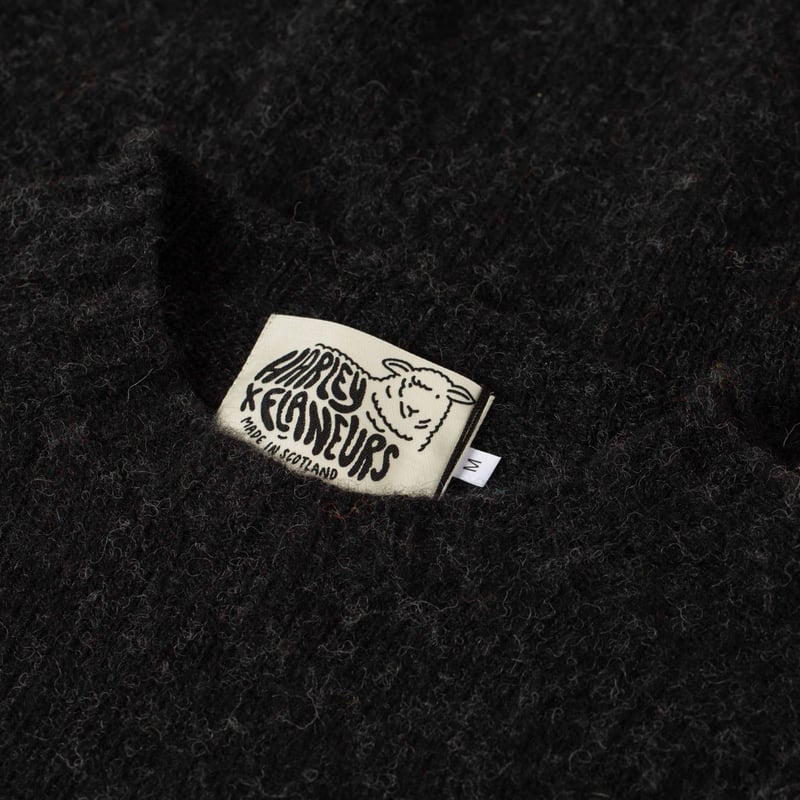 pull laine ecossais Harley of Scotland X Flâneurs détail-crag