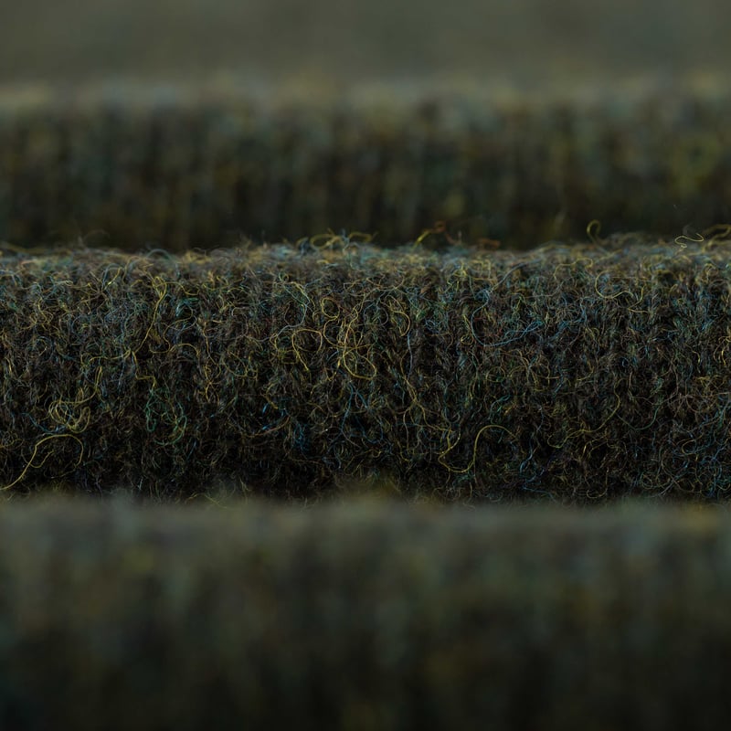 pull laine ecossais Harley of Scotland X Flâneurs closeup-evergreen