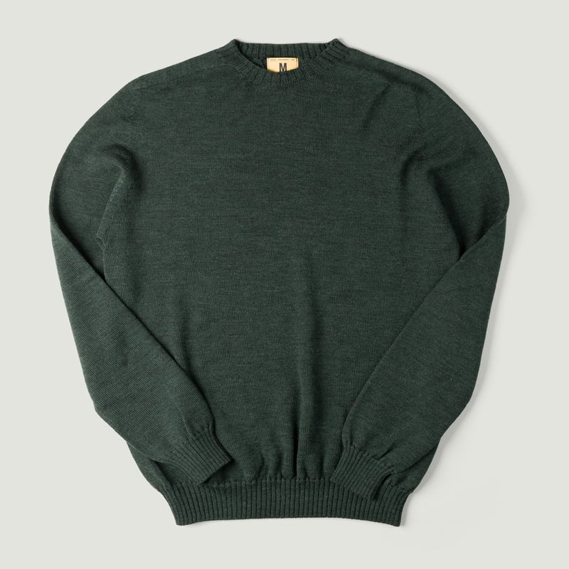 Aris Forest Green Crewneck Sweater