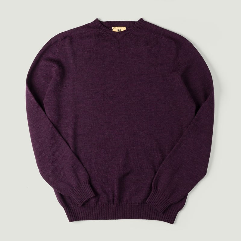 Aris Plum Crewneck Sweater