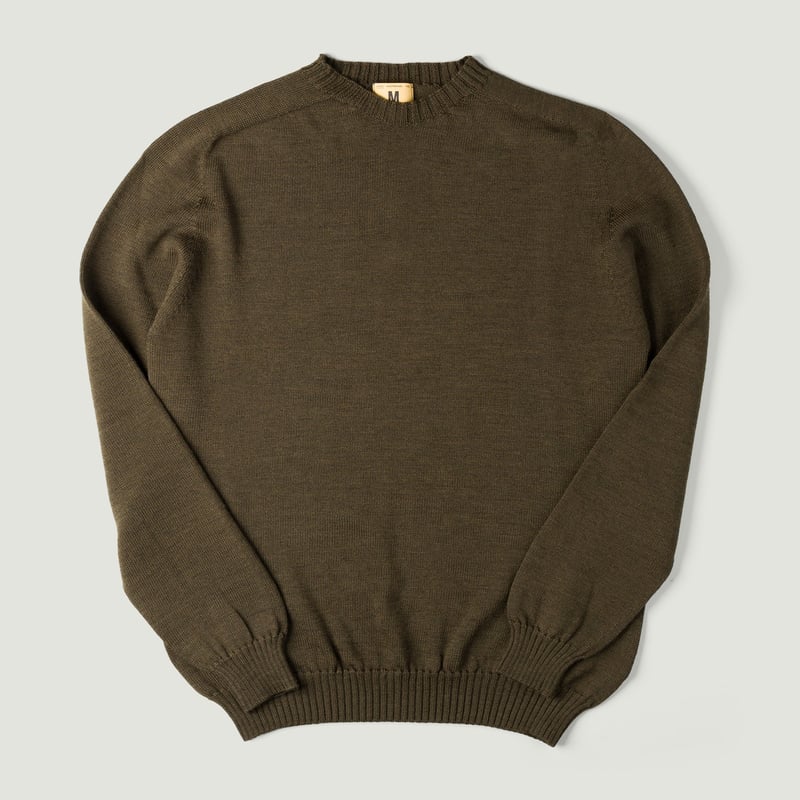 Aris Khaki Crewneck Sweater