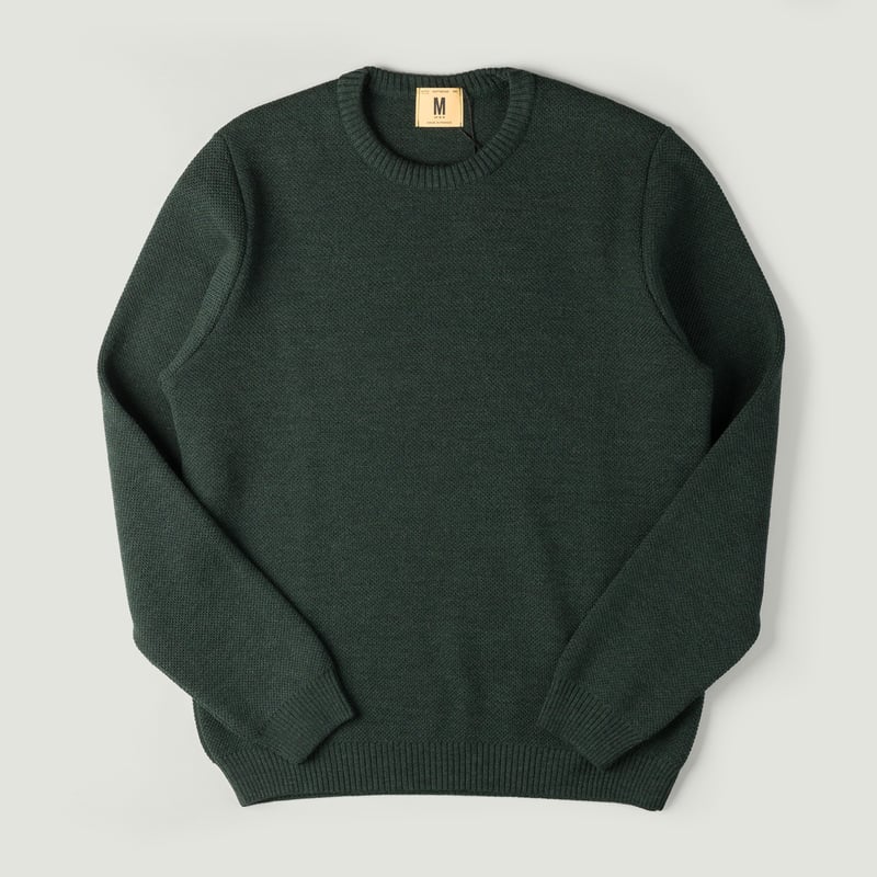 Youri Round Neck Sweater Forest Green
