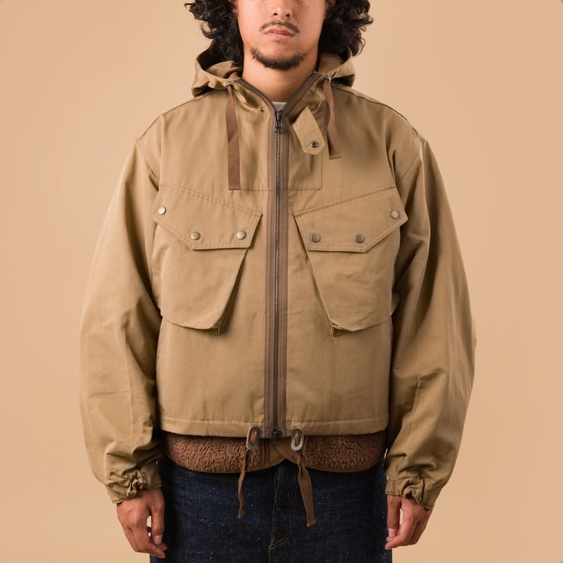 Smock Hooded Parka Tan