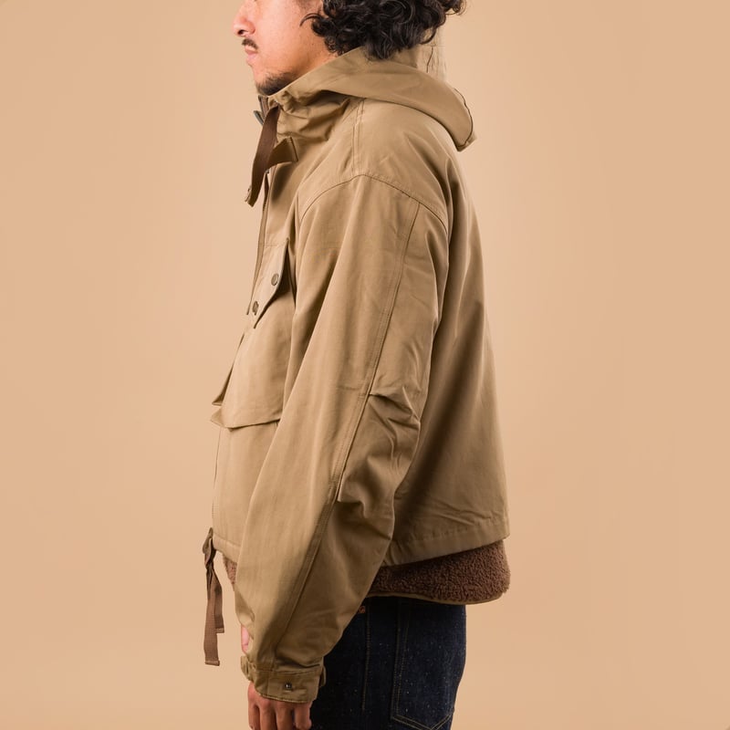 Smock Hooded Parka Tan