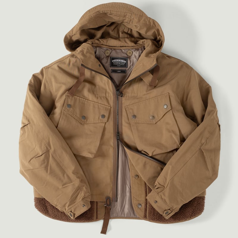 Smock Hooded Parka Tan