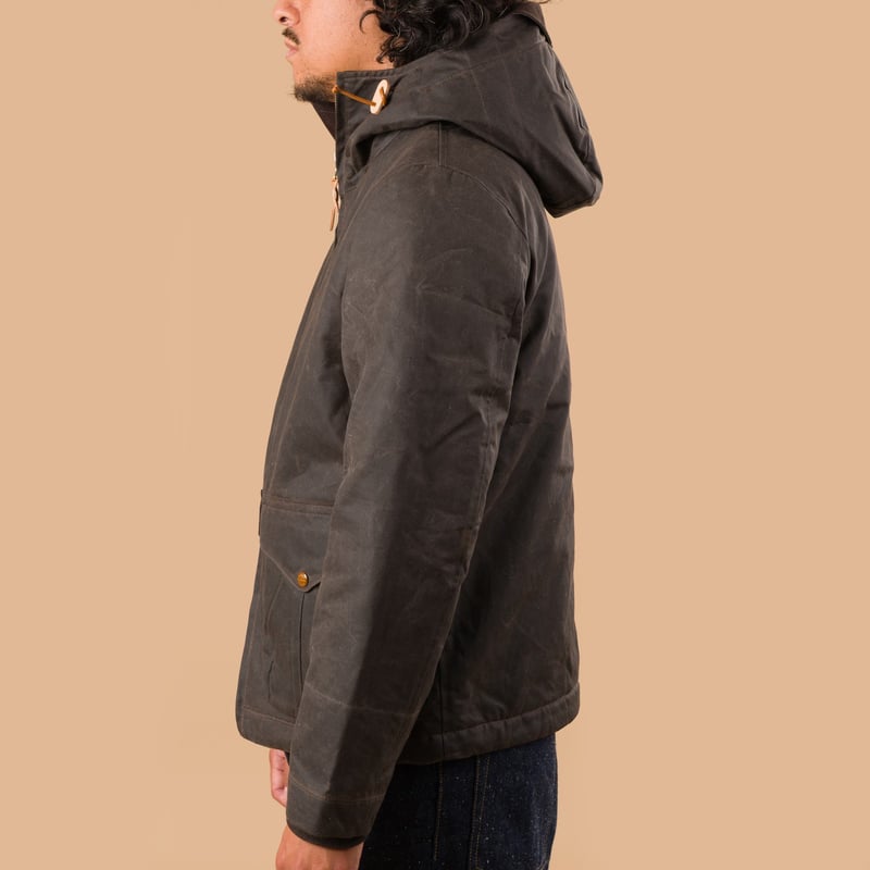 image parka-MANIFATTURA-CECCARELLI-Blazer-Coat-chocolate de profil