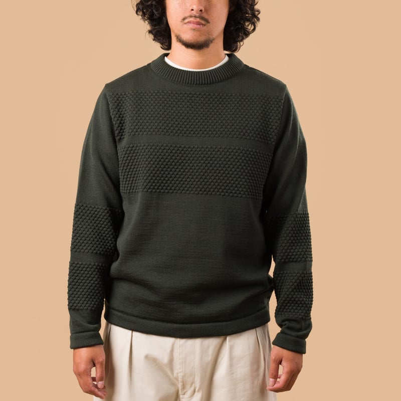 Fisherman III Dark Forest Green Sweater