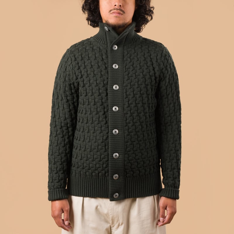 Stark Cardigan Dark Forest Green