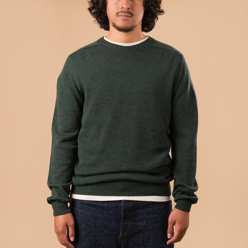 Aris Forest Green Crewneck Sweater
