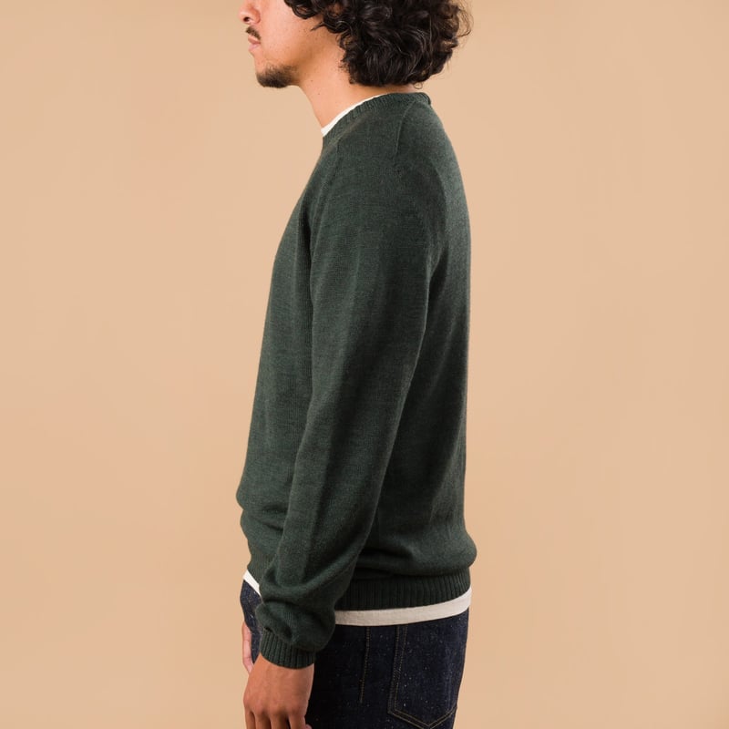 Aris Forest Green Crewneck Sweater