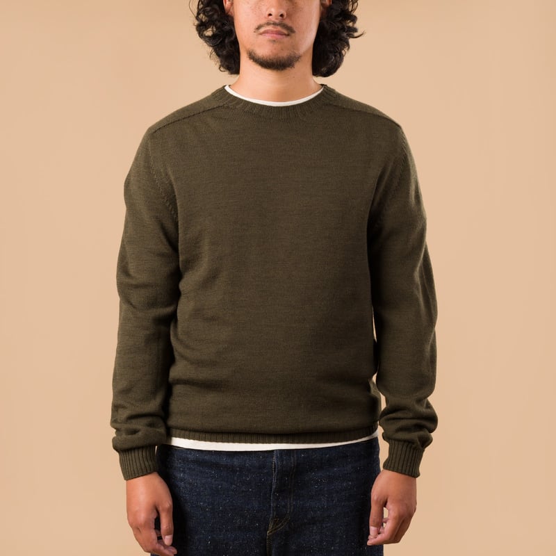 Aris Khaki Crewneck Sweater
