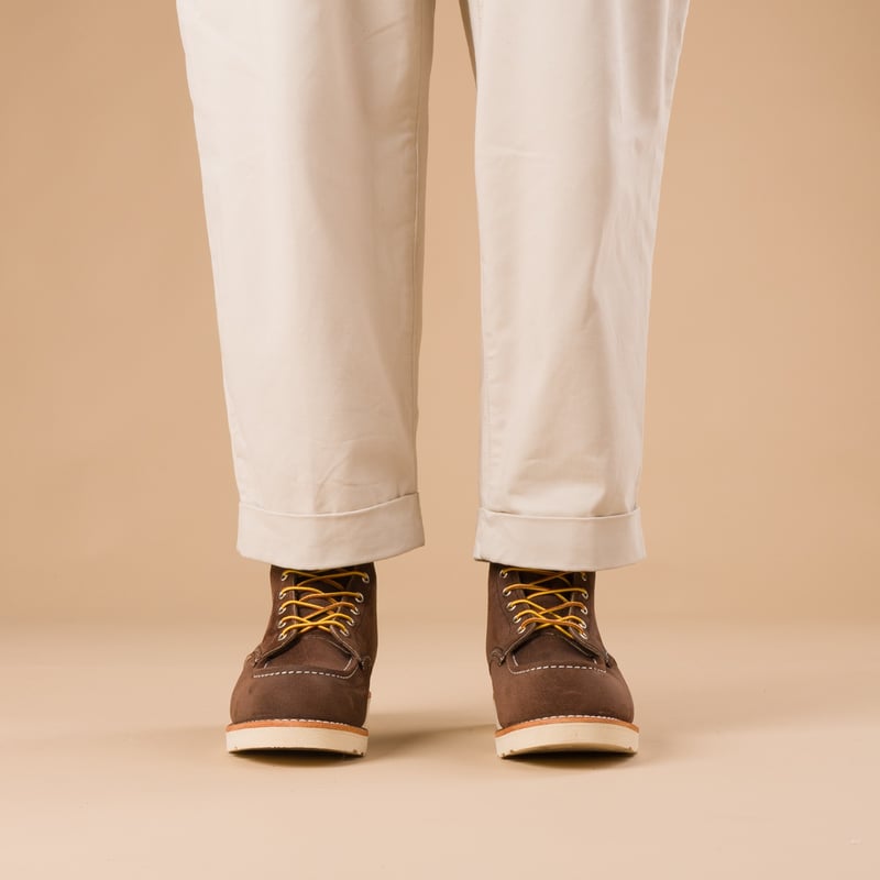 images flaneurs RED WING SHOES  8836 classic moc toe chocolate muleskinner front