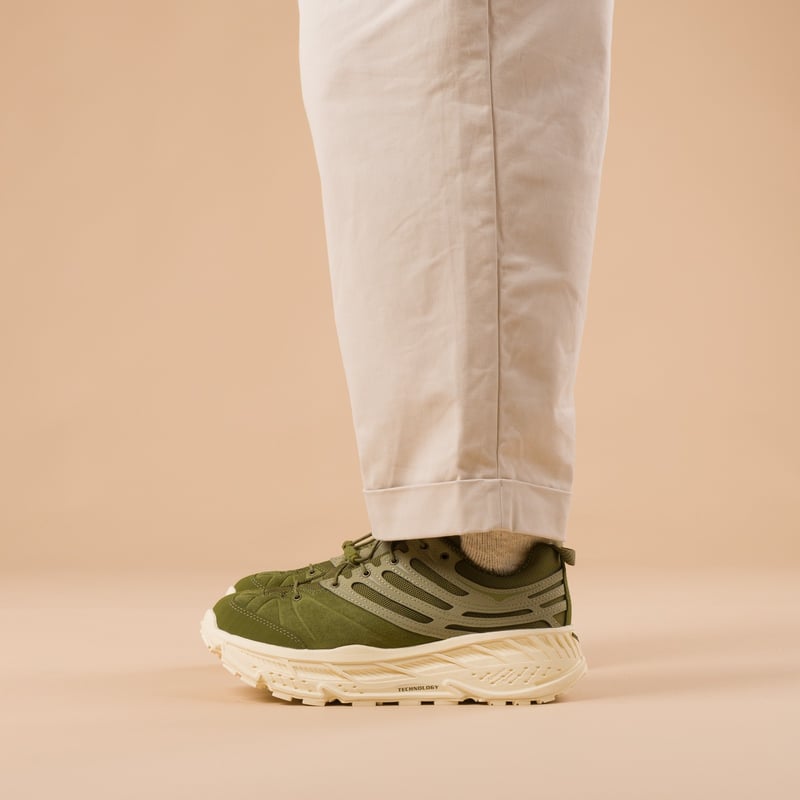 images flaneurs HOKA  Stinson EVO OG Moss GreenWild Mushroom profil
