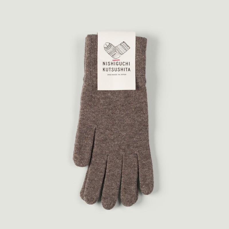 Merino Wool Gloves Mocha Brown