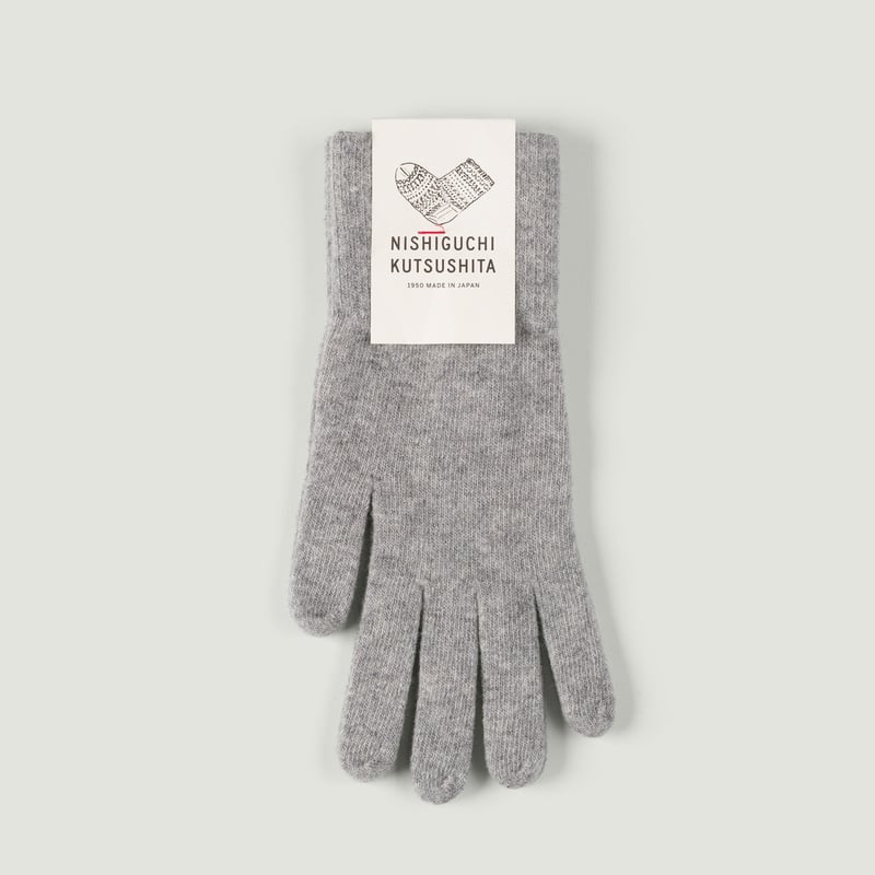 Merino Wool Gloves Light Gray