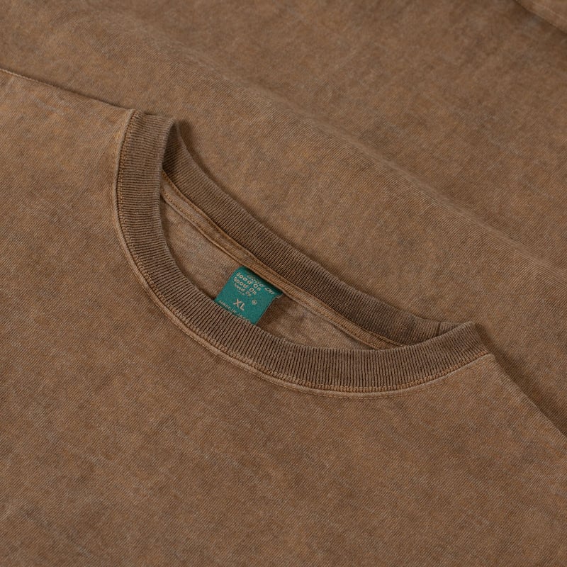 col flâneurs GOOD ON LS Heavy Crew Tee P-Brown