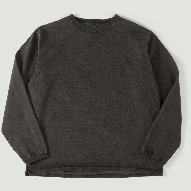 Vignettes flâneurs GOOD ON LS Heavy Crew Tee P-Black