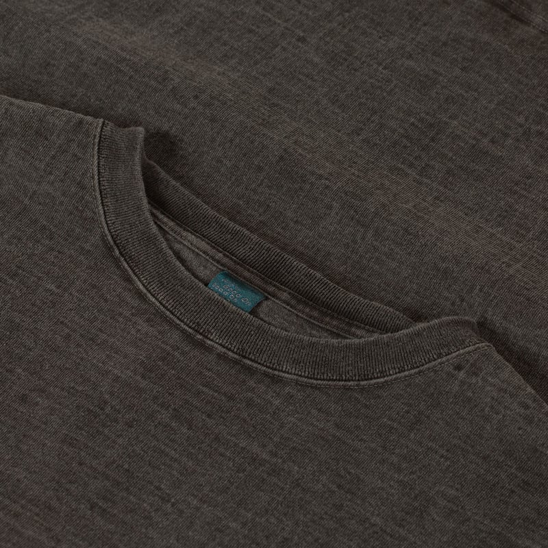 col flâneurs GOOD ON LS Heavy Crew Tee P-Black