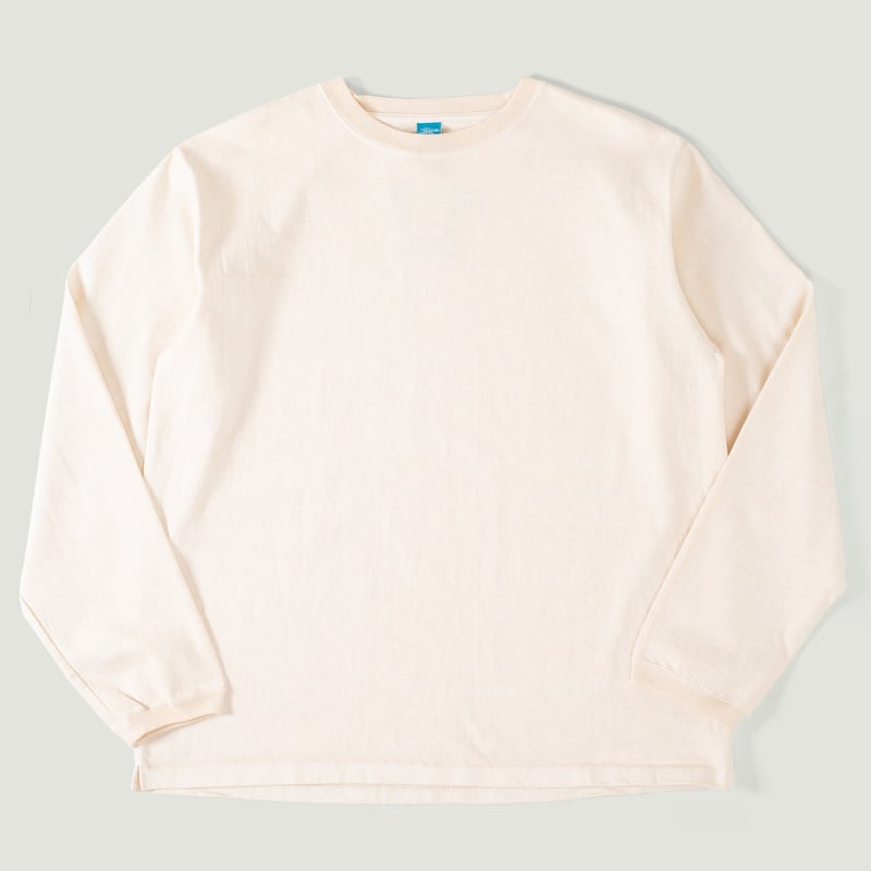 Vignettes flâneurs GOOD ON LS Heavy Crew Tee P-Natural