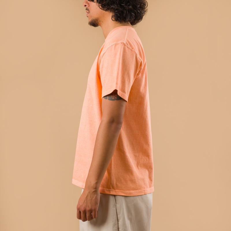 image porté flâneurs tee-shirt GOOD ON  Short Sleeve Crew T-Shirt P-Citrus profil