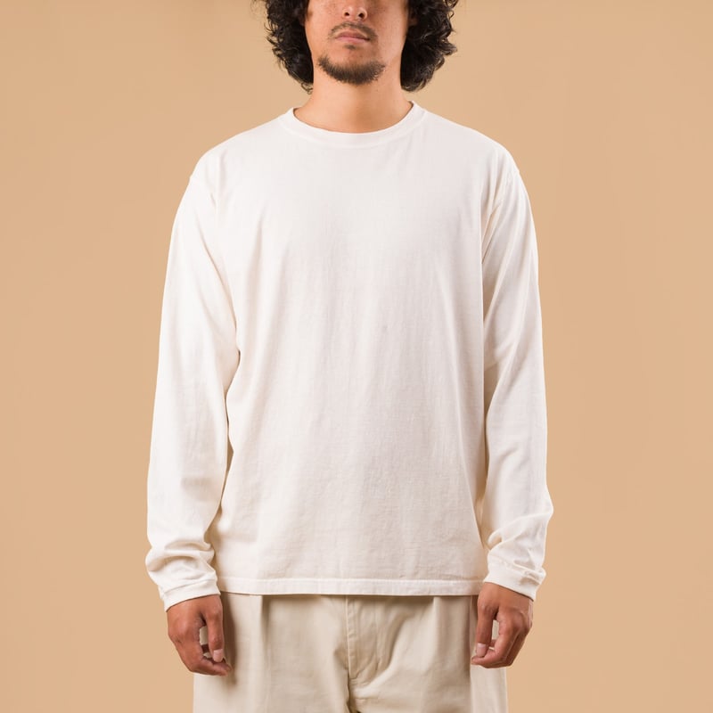 GOOD ON flâneurs tee-shirt manches longues LS Crew Tee p-natural de face