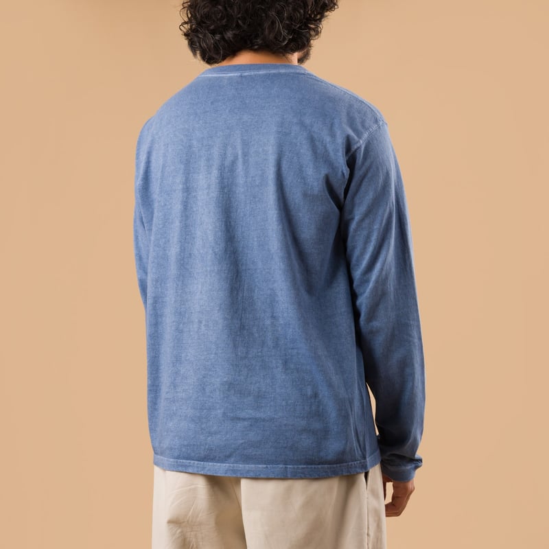 GOOD ON flâneurs tee-shirt manches longues LS Crew Tee p-ajisai de dos