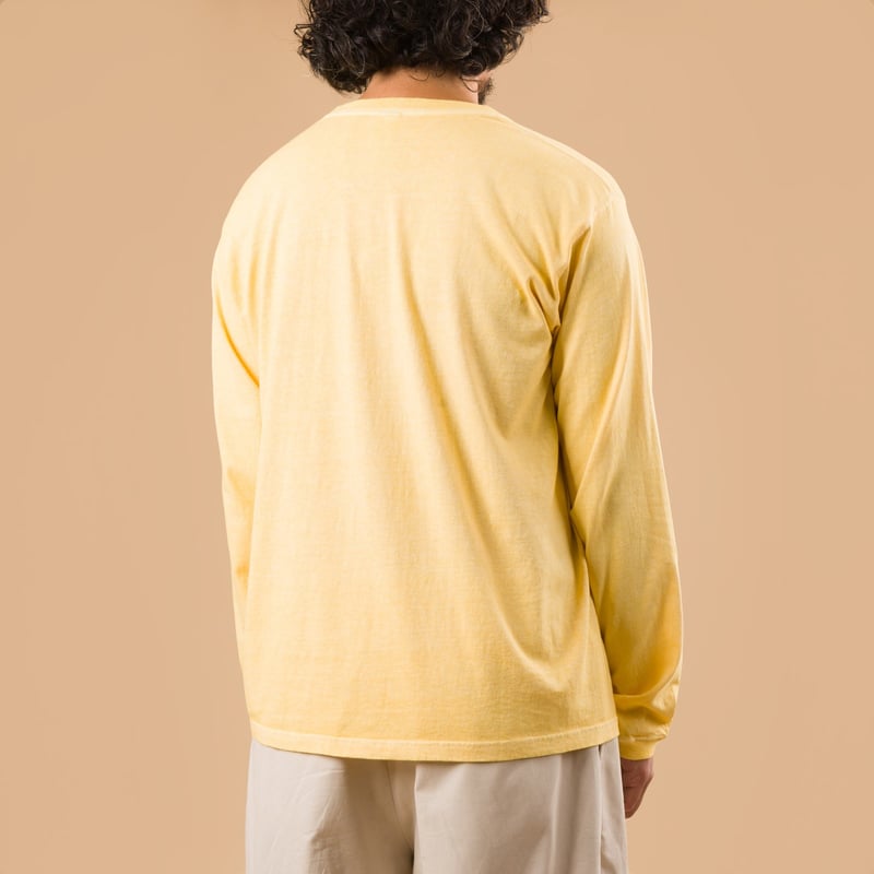 GOOD ON flâneurs tee-shirt manches longues LS Crew Tee p-straw de dos