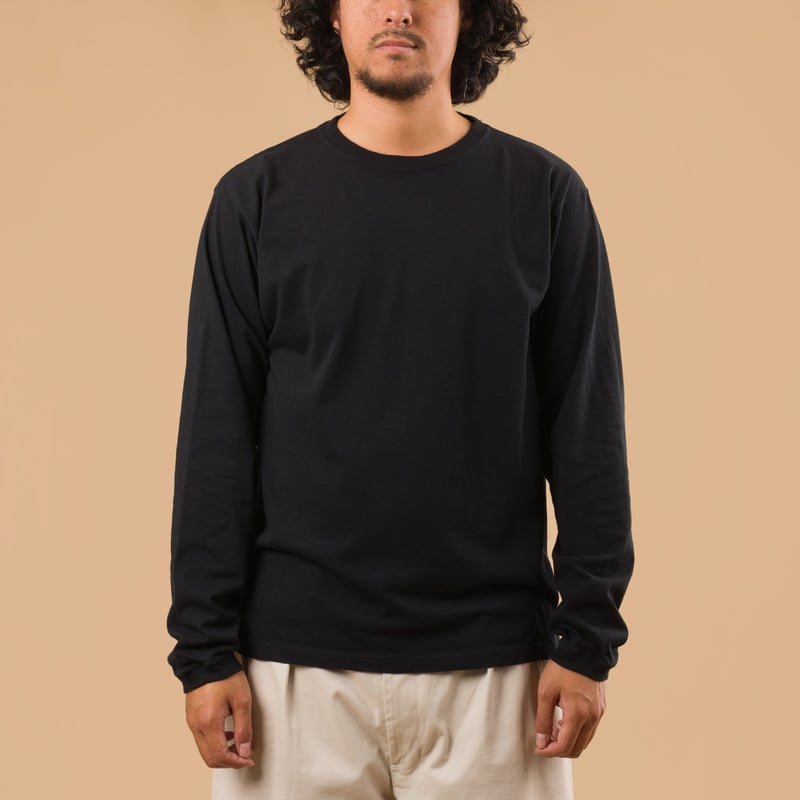 GOOD ON flâneurs tee-shirt manches longues LS Crew Tee black de face
