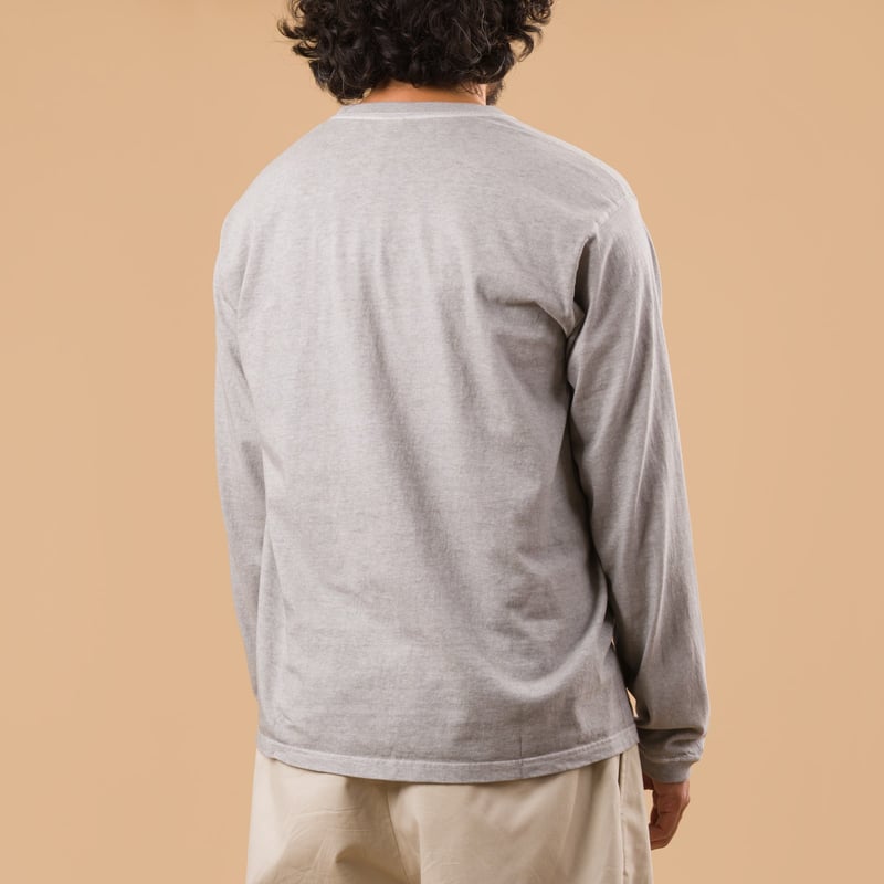 GOOD ON flâneurs tee-shirt manches longues LS Crew Tee p-ash de dos