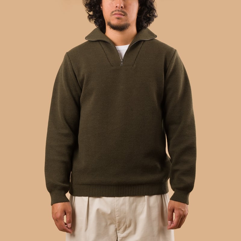 Youri Khaki Truck Driver Sweater