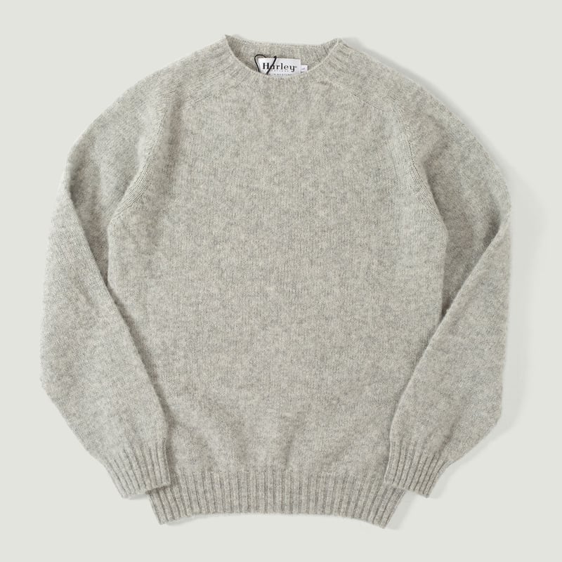 Shaggy Crew Neck Silver