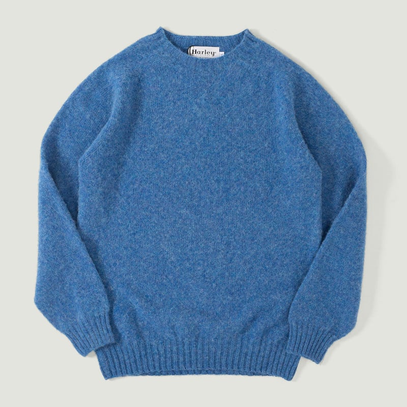 Shaggy Crew Neck Cobalt