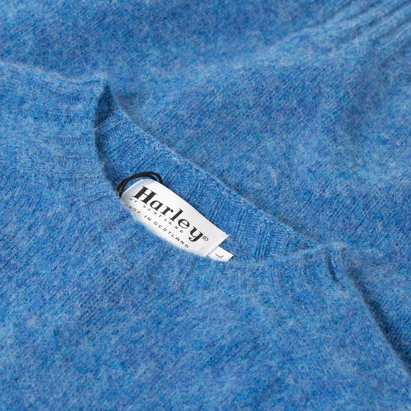 Shaggy Crew Neck Cobalt