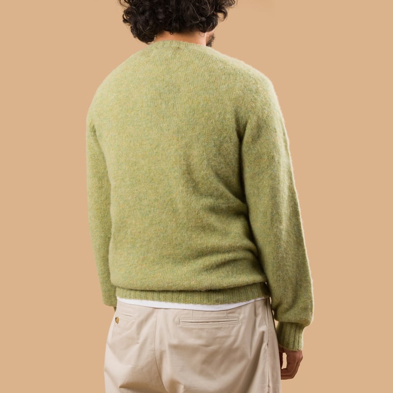 Shaggy Crew Neck Avocado