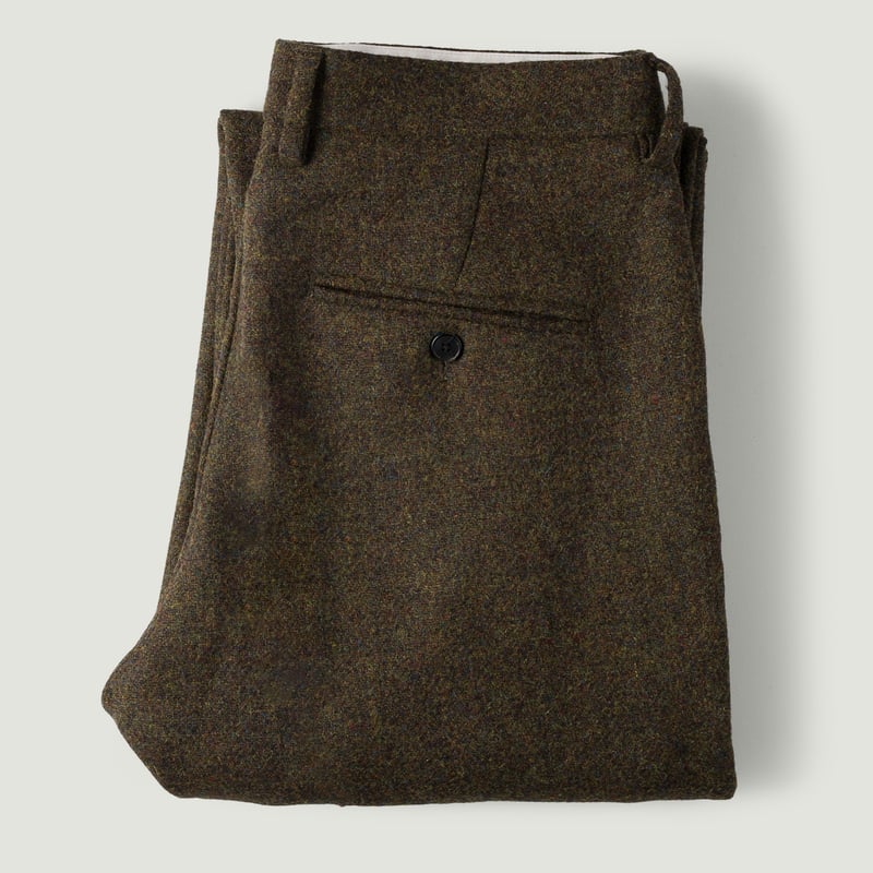 Vignettes-flâneurs-PORTUGUESE-FLANNEL-Double-Pleat-Trousers-Green