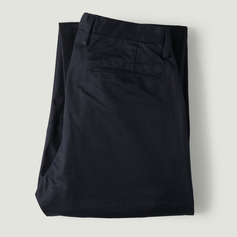 Image-Flâneurs SEUVAS / Chino 2Tuck Trousers Navy_Vignette