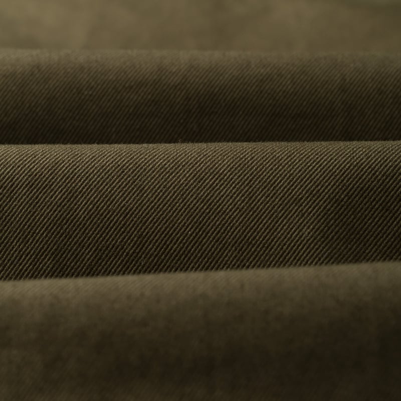 Image-Flâneurs SEUVAS / Chino 2Tuck Trousers Olive_détail-1