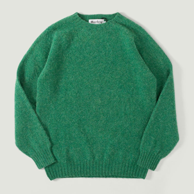 Shaggy Crew Neck Evergreen