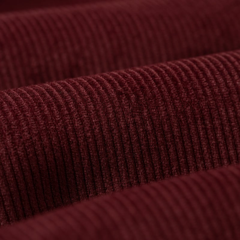 PORTUGUESE FLANNEL flâneurs chemise velours Lobo Bordeaux detail matiere