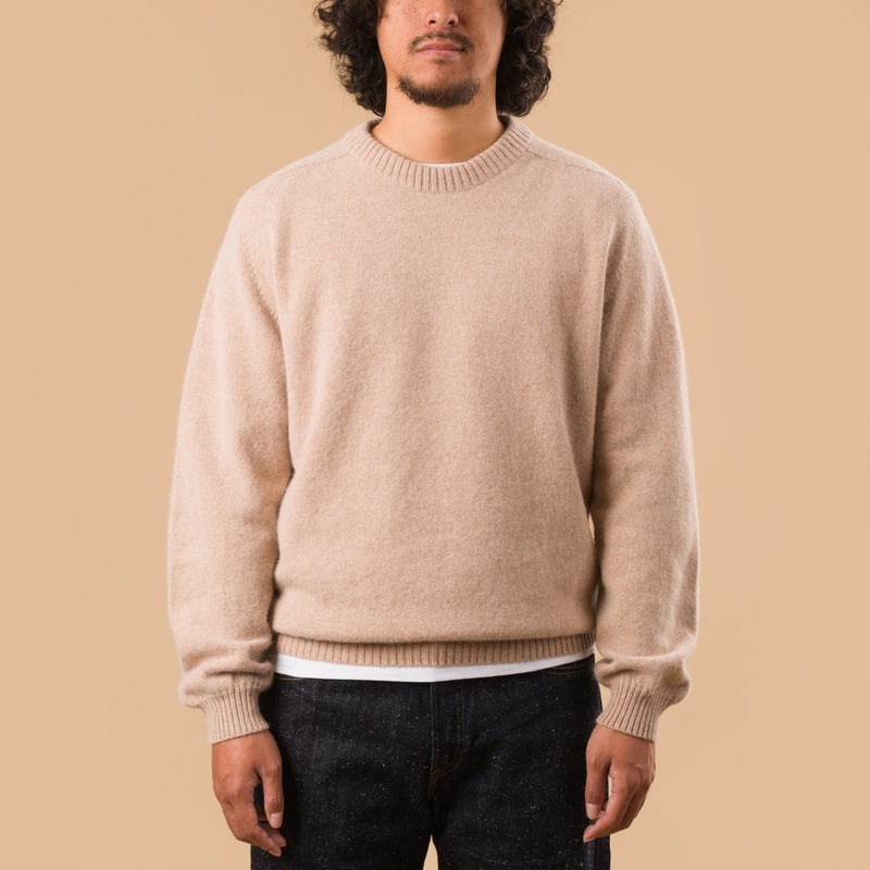 NITTO KNITWEAR X FLANEURS / Bedros Geelongora Sweater Fawn
